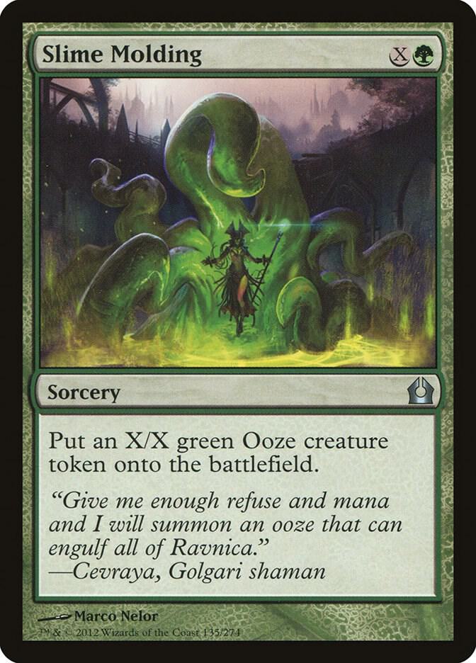 Slime Molding 135 card from Return to Ravnica