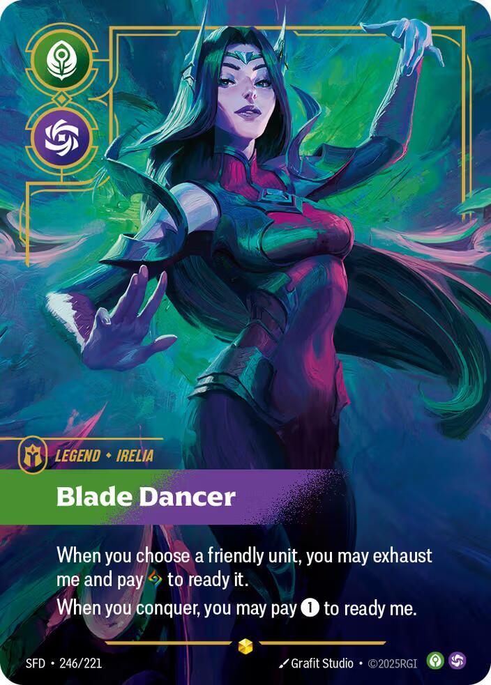 Irelia - Blade Dancer (Overnumbered) 246/221 card from Spiritforged
