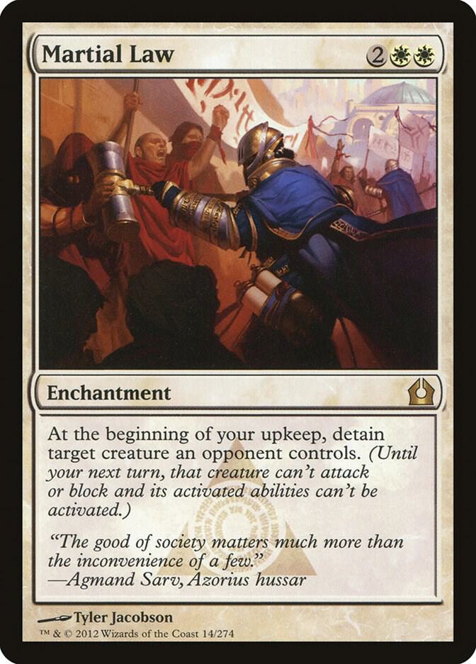 Martial Law 14 card from Return to Ravnica