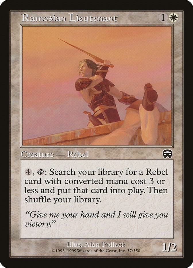 Ramosian Lieutenant 37 card from Mercadian Masques
