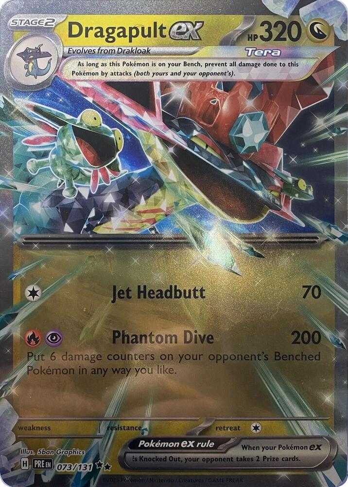 Dragapult ex 073/131 card from Jumbo Cards