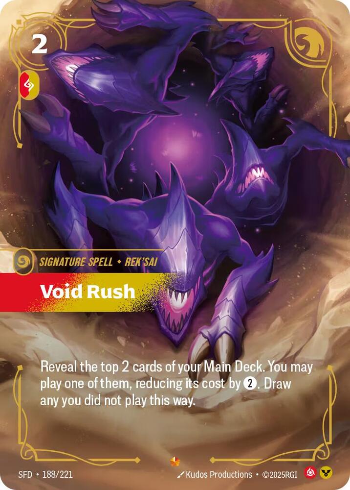 Void Rush 188/221 card from Spiritforged