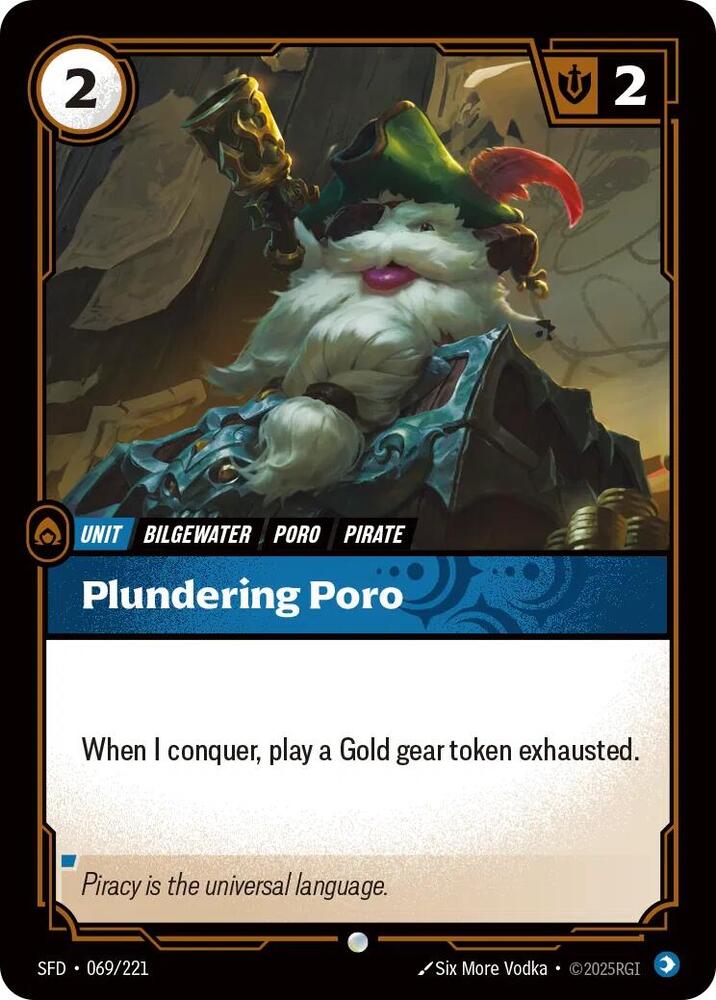 Plundering Poro 069/221 card from Spiritforged