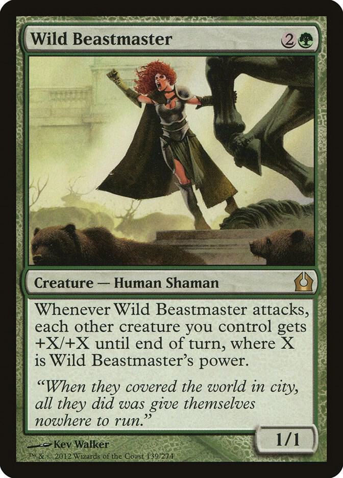 Wild Beastmaster 139 card from Return to Ravnica