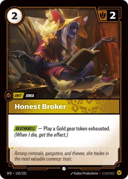 Honest Broker 155/221 card from Spiritforged