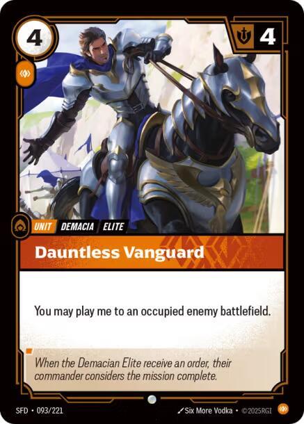 Dauntless Vanguard 093/221 card from Spiritforged