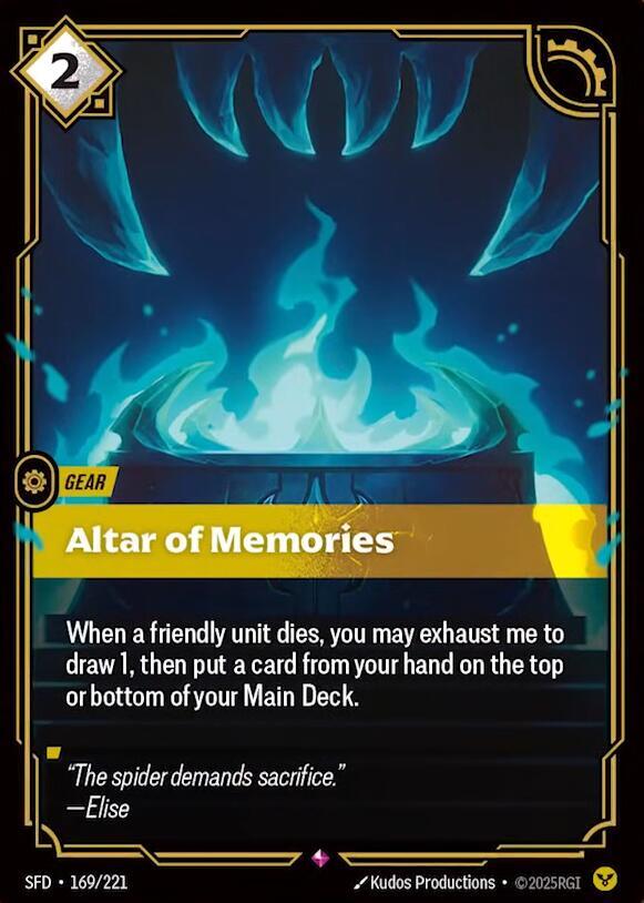 Altar of Memories 169/221 card from Spiritforged