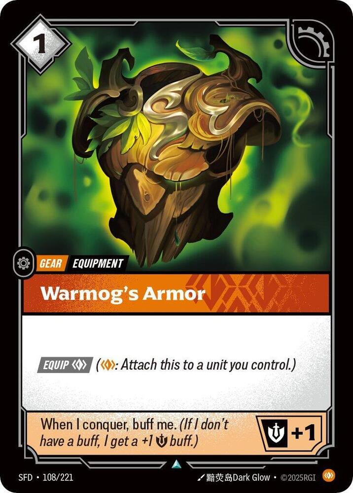 Warmog's Armor 108/221 card from Spiritforged