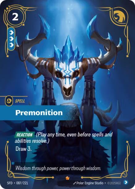Premonition 087/221 card from Spiritforged