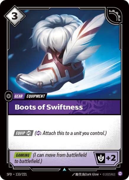 Boots of Swiftness 133/221 card from Spiritforged