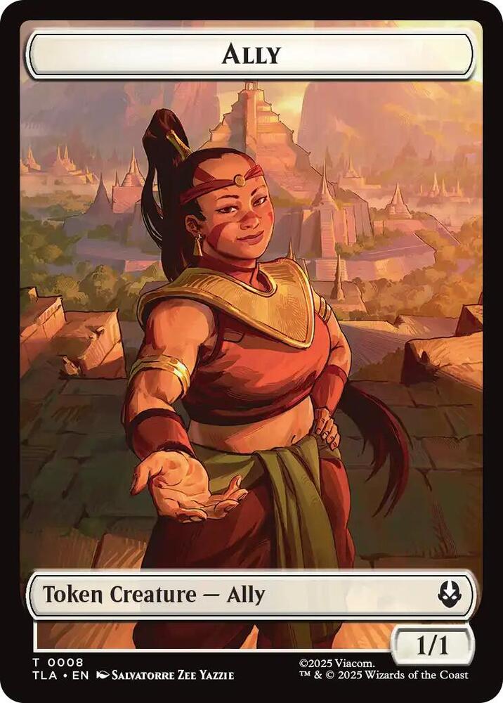 Ally (0008) // Soldier Double-Sided Token 8 // 2 card from Avatar: The Last Airbender