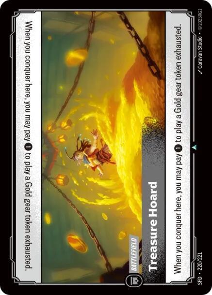 Treasure Hoard 220/221 card from Spiritforged