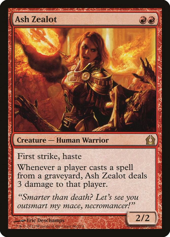 Ash Zealot 86 card from Return to Ravnica