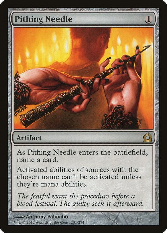 Pithing Needle 231 card from Return to Ravnica