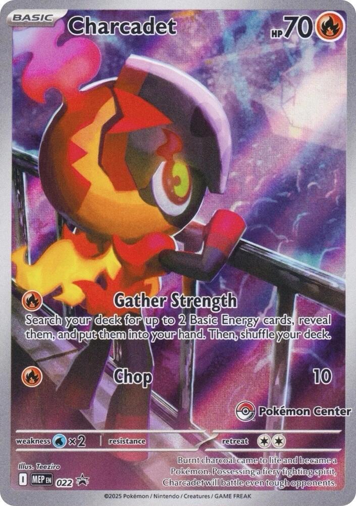 Charcadet (Pokemon Center Exclusive) 022 card from ME: Mega Evolution Promo