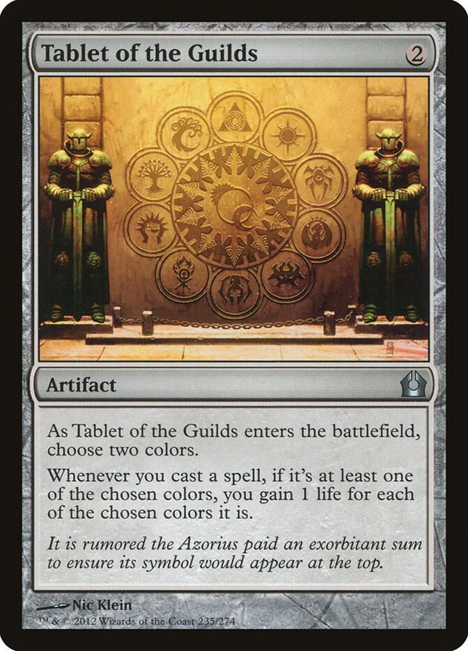 Tablet of the Guilds 235 card from Return to Ravnica