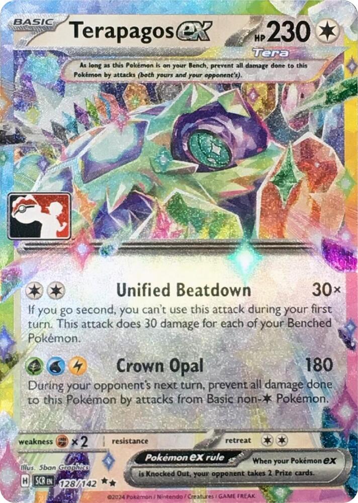 Terapagos ex (Series 7) 128/142 card from Prize Pack Series Cards