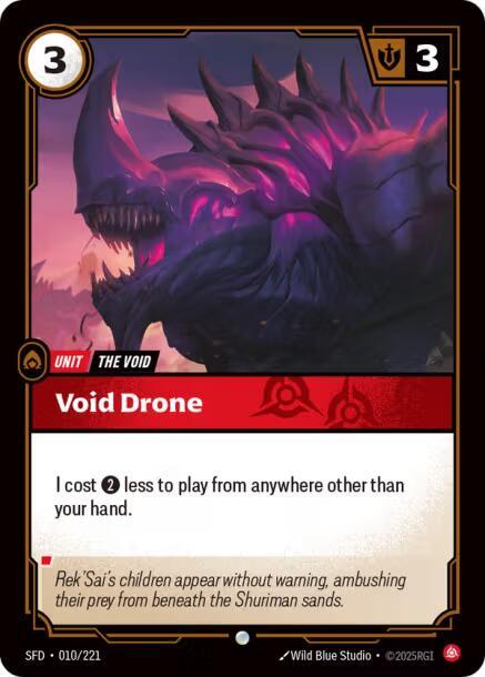 Void Drone 010/221 card from Spiritforged