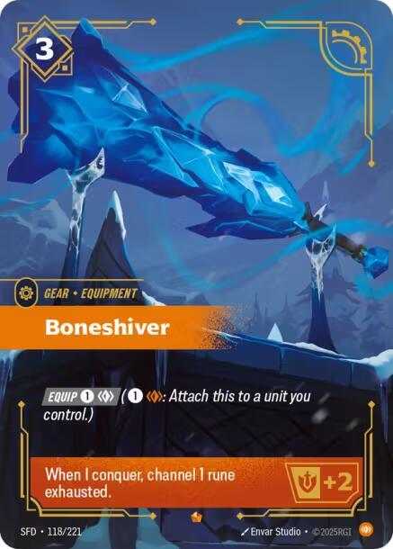 Boneshiver 118/221 card from Spiritforged