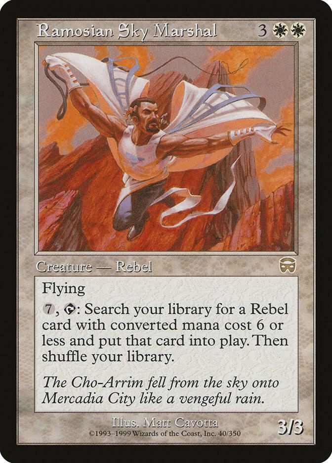 Ramosian Sky Marshal 40 card from Mercadian Masques