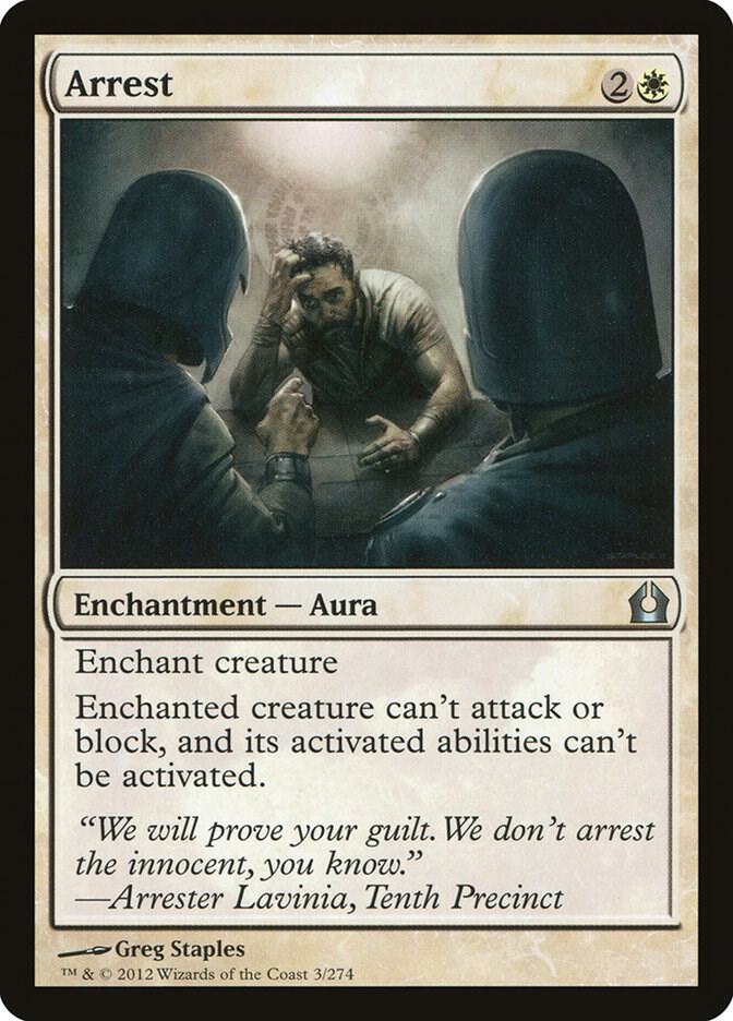 Arrest 3 card from Return to Ravnica