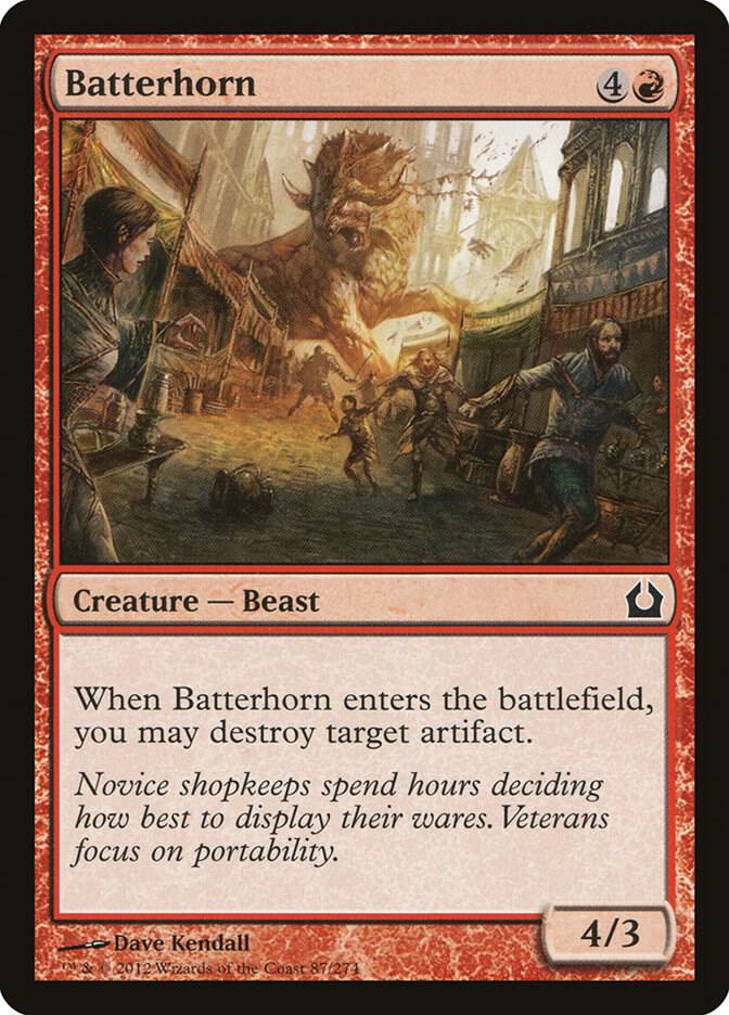 Batterhorn 87 card from Return to Ravnica