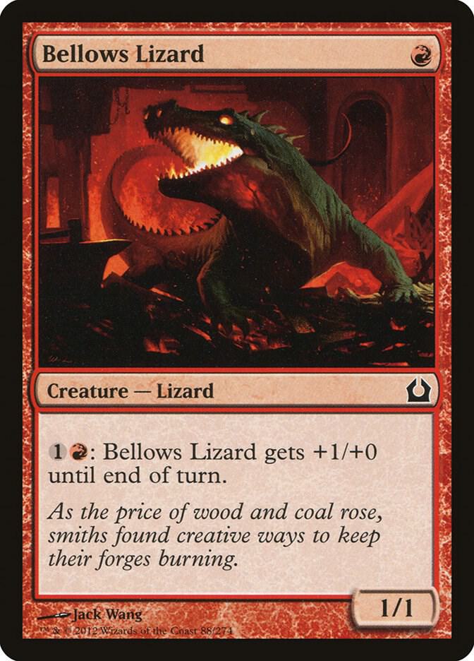 Bellows Lizard 88 card from Return to Ravnica