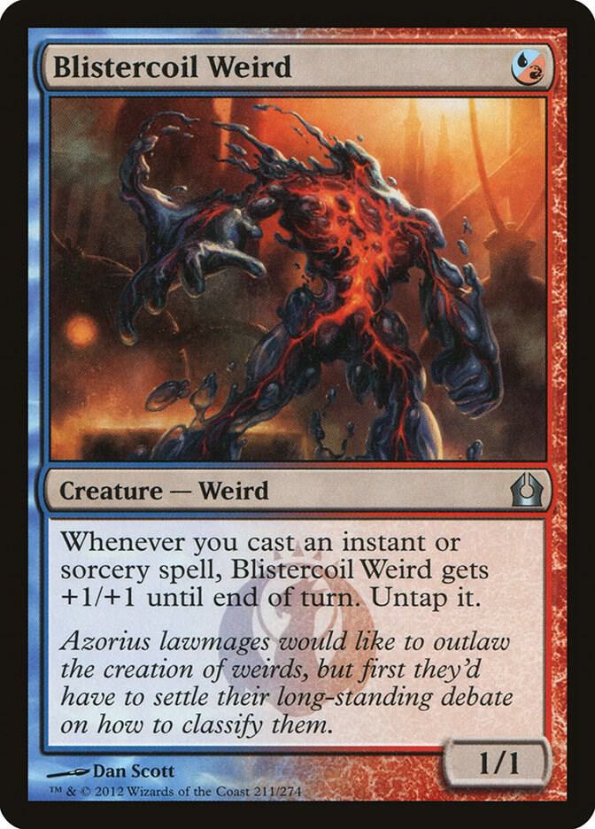 Blistercoil Weird 211 card from Return to Ravnica