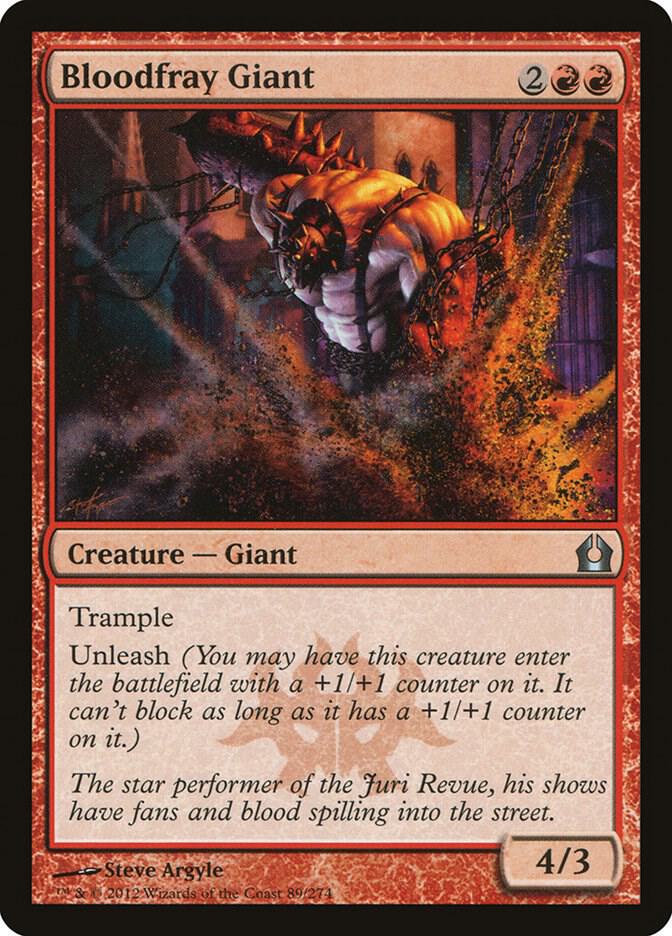 Bloodfray Giant 89 card from Return to Ravnica