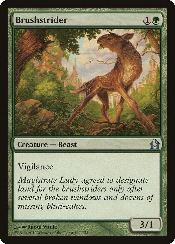 Brushstrider 117 card from Return to Ravnica