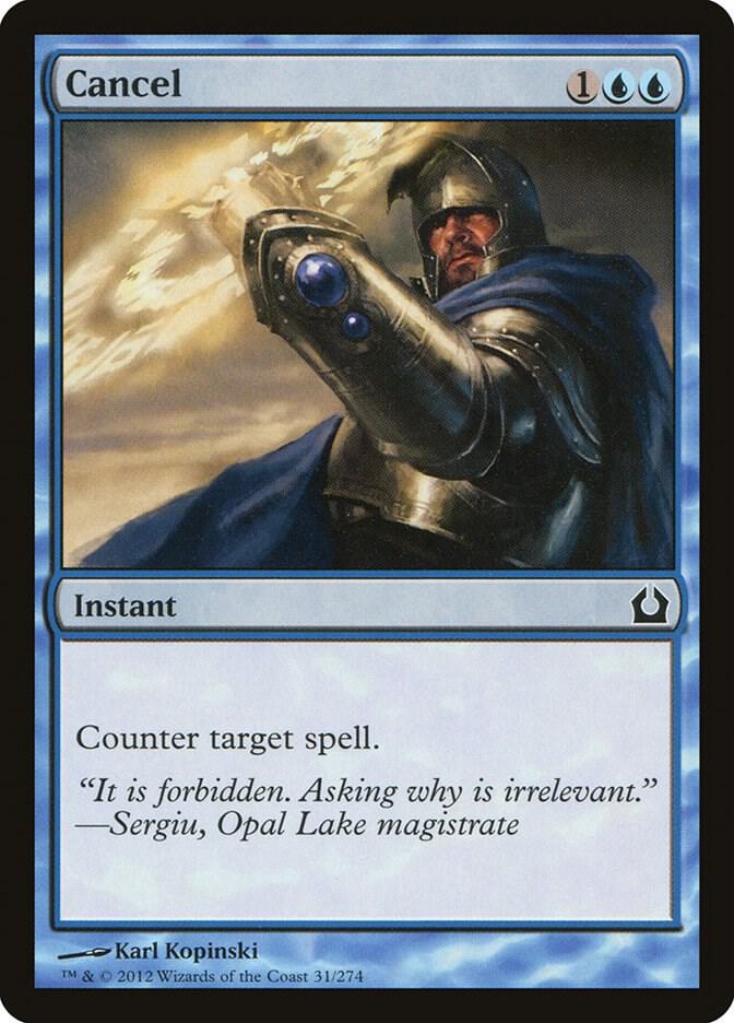 Cancel 31 card from Return to Ravnica