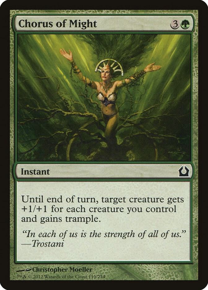 Chorus of Might 119 card from Return to Ravnica