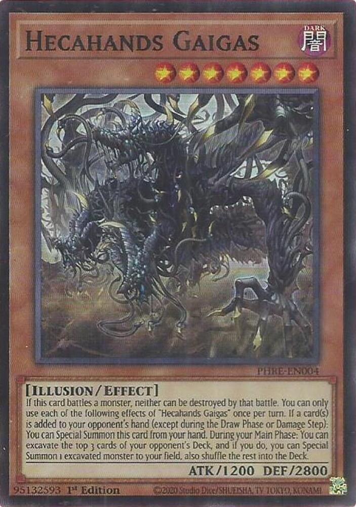 Hecahands Gaigas (Super Rare) PHRE-EN004 card from Phantom Revenge