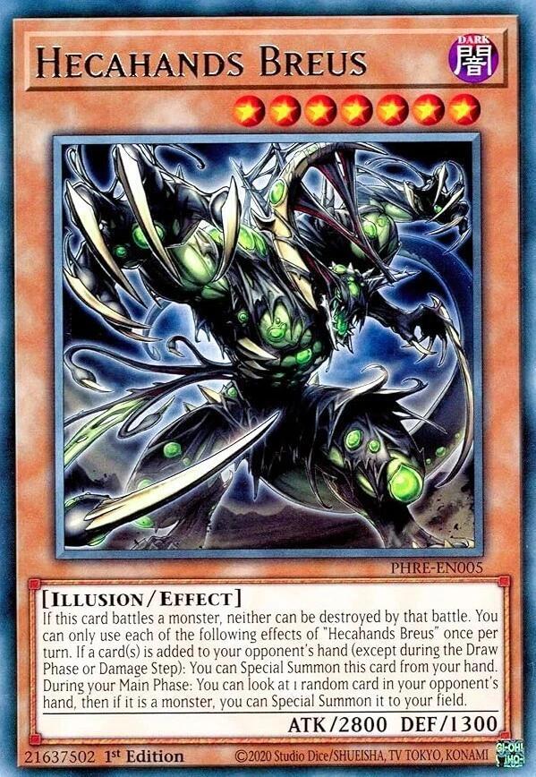 Hecahands Breus PHRE-EN005 card from Phantom Revenge