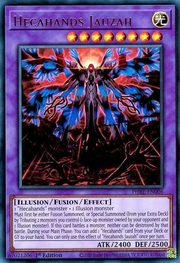 Hecahands Jauzah PHRE-EN006 card from Phantom Revenge
