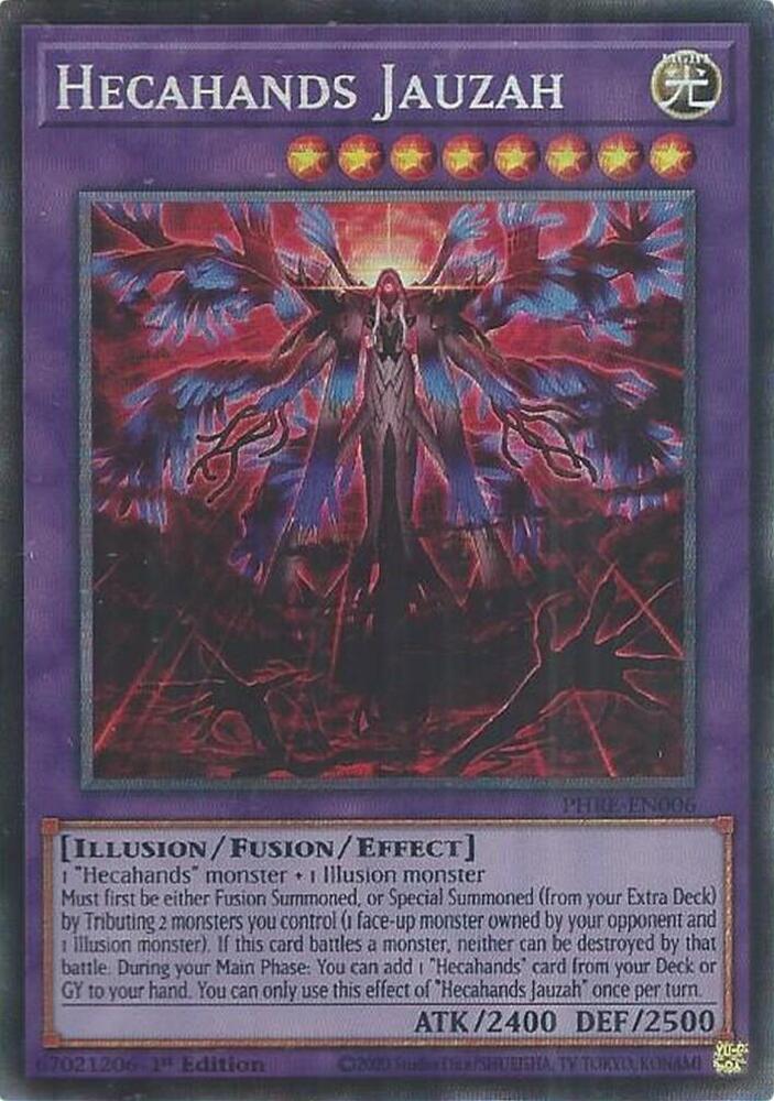 Hecahands Jauzah (CR) PHRE-EN006 card from Phantom Revenge