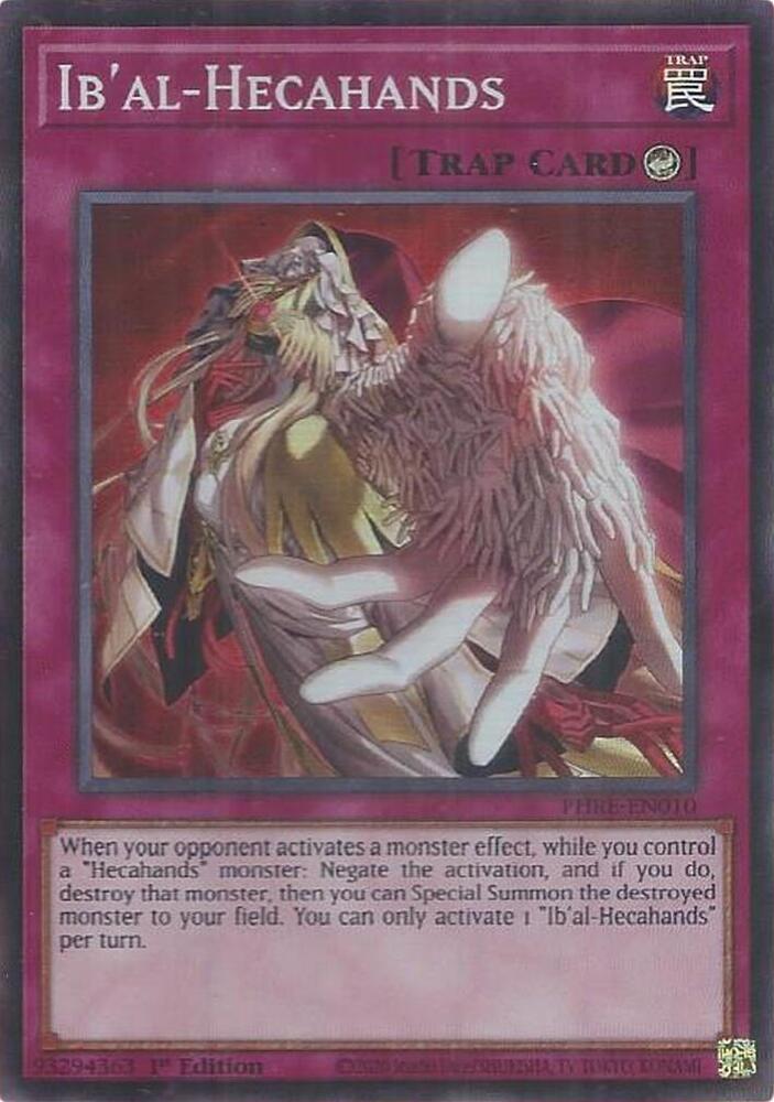 Ib'al-Hecahands (Super Rare) PHRE-EN010 card from Phantom Revenge