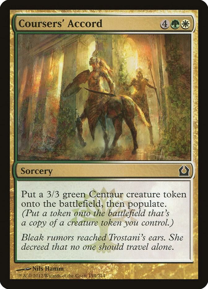 Coursers' Accord 154 card from Return to Ravnica
