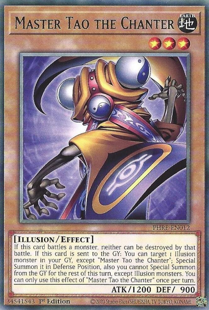 Master Tao the Chanter PHRE-EN012 card from Phantom Revenge