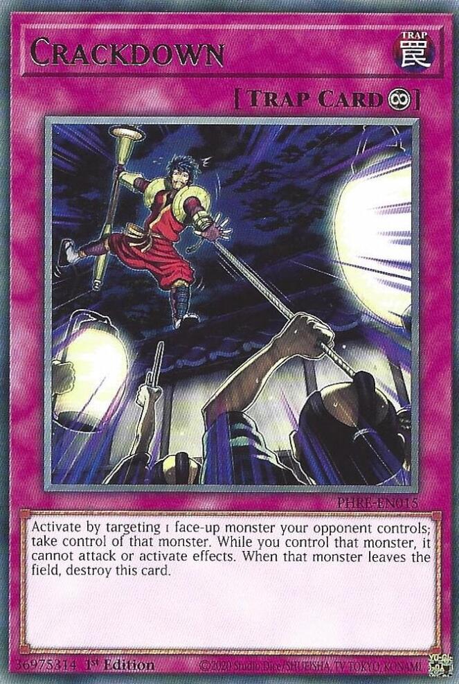 Crackdown PHRE-EN015 card from Phantom Revenge