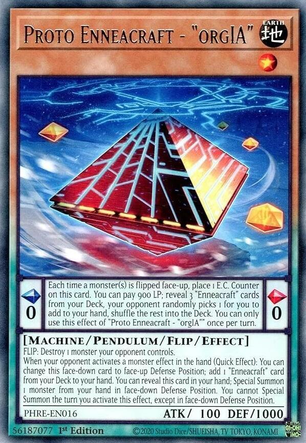 Proto Enneacraft - "orgIA" PHRE-EN016 card from Phantom Revenge