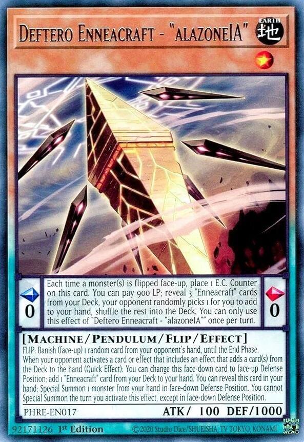 Deftero Enneacraft - "alazoneIA" PHRE-EN017 card from Phantom Revenge