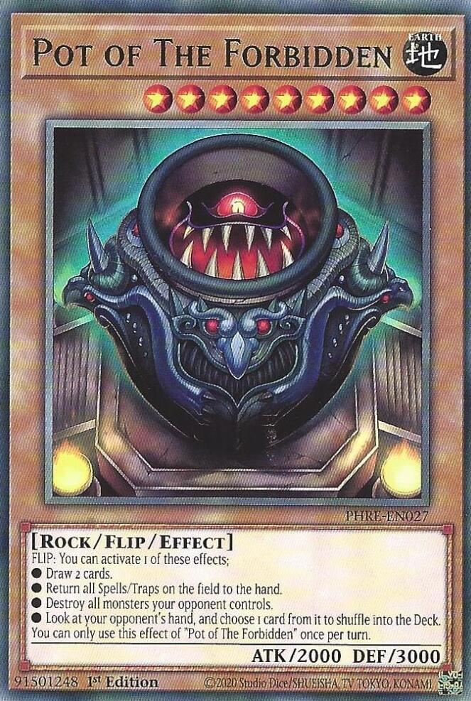 Pot of The Forbidden PHRE-EN027 card from Phantom Revenge