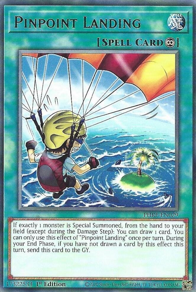 Pinpoint Landing PHRE-EN029 card from Phantom Revenge