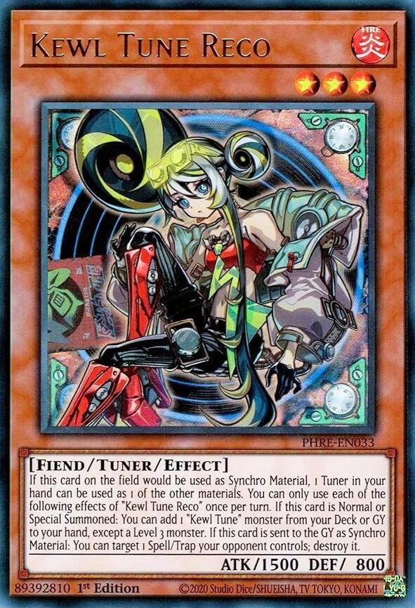 Kewl Tune Reco PHRE-EN033 card from Phantom Revenge