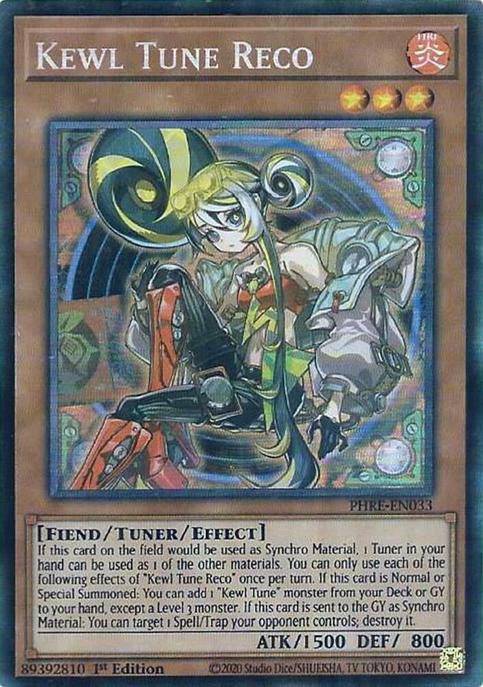 Kewl Tune Reco (CR) PHRE-EN033 card from Phantom Revenge