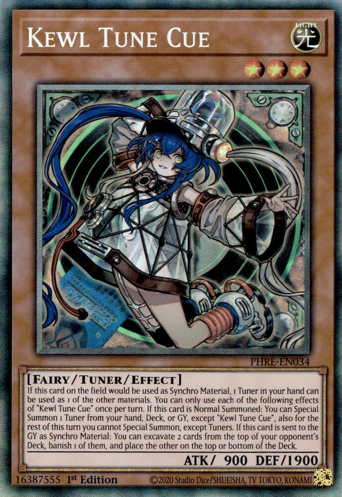 Kewl Tune Cue (CR) PHRE-EN034 card from Phantom Revenge