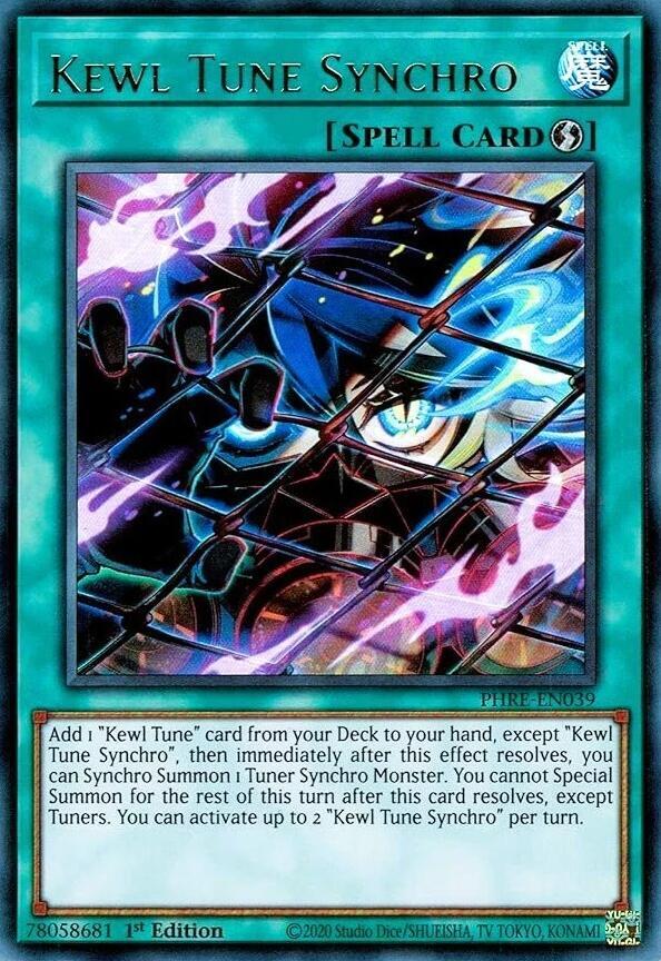 Kewl Tune Synchro PHRE-EN039 card from Phantom Revenge