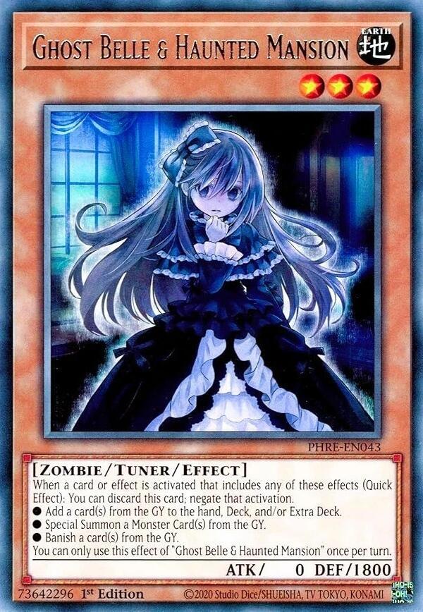 Ghost Belle & Haunted Mansion PHRE-EN043 card from Phantom Revenge