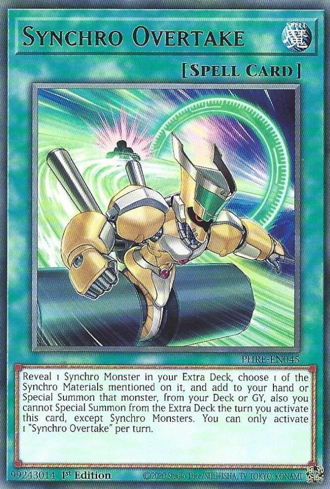 Synchro Overtake PHRE-EN045 card from Phantom Revenge